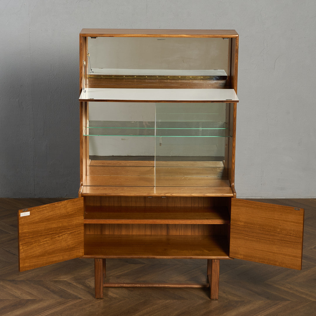 ヴィンテージ ガラスキャビネット