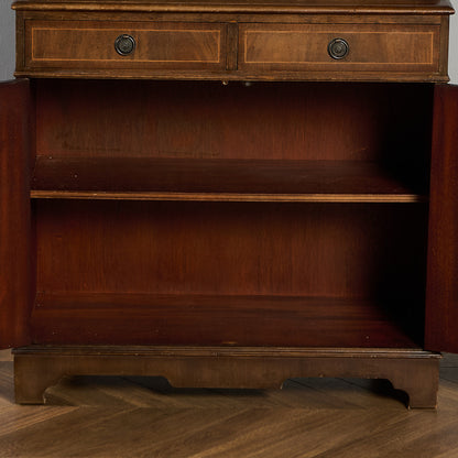 英国 クラシック エドワーディアン 様式 ブックケース カップボード