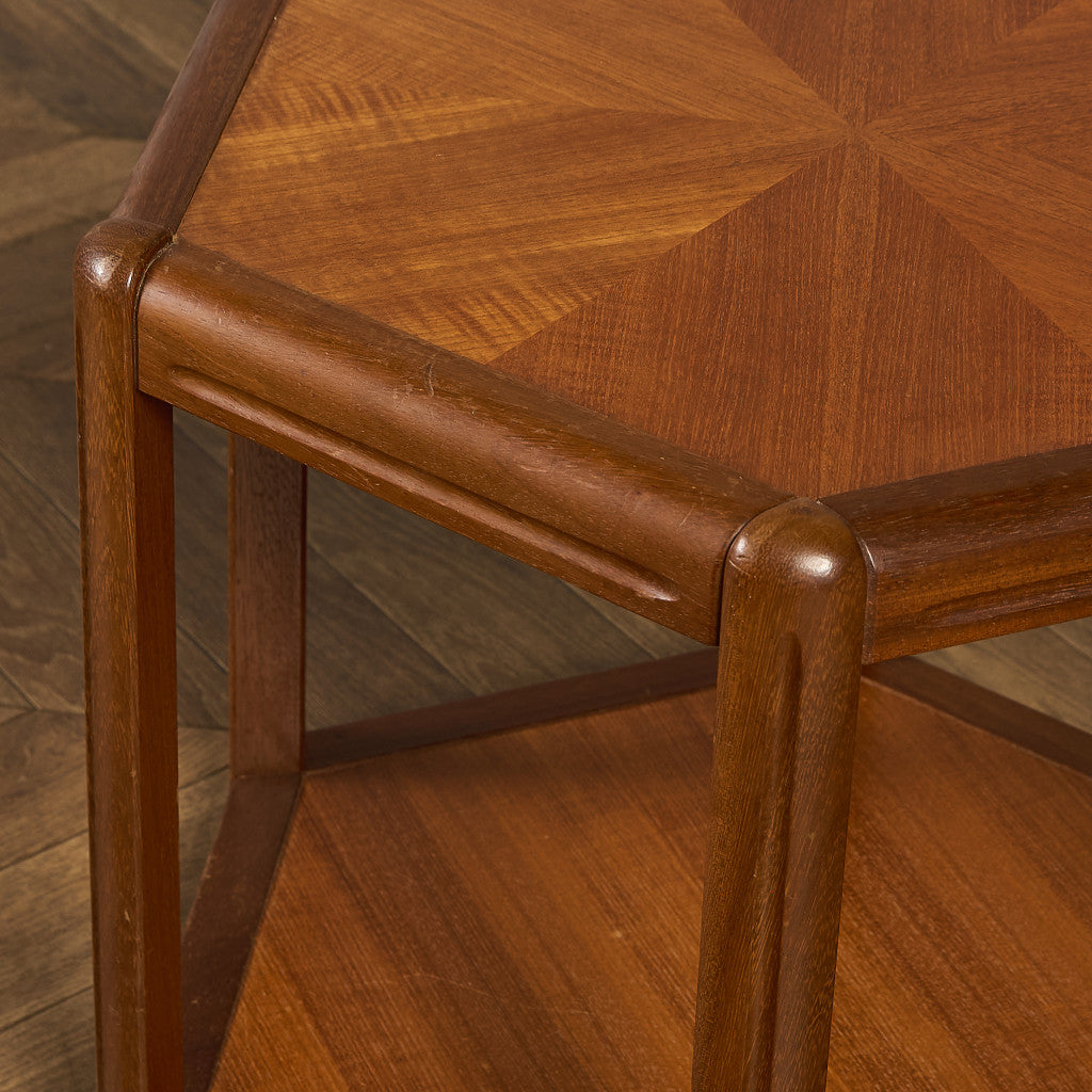 デンマーク ヴィンテージ ヘキサゴン コーヒーテーブル センターテーブル