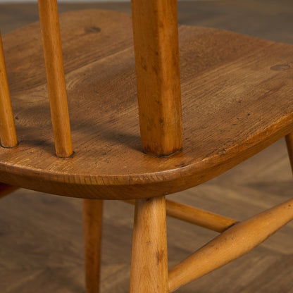 ヴィンテージ 4本 スポーク フープバックチェア ネイビーブルーラベル