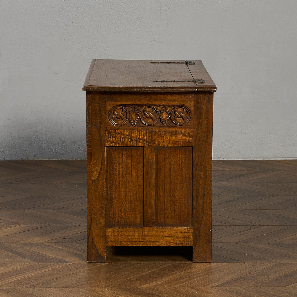 英国 クラシック オーク ブランケットボックス