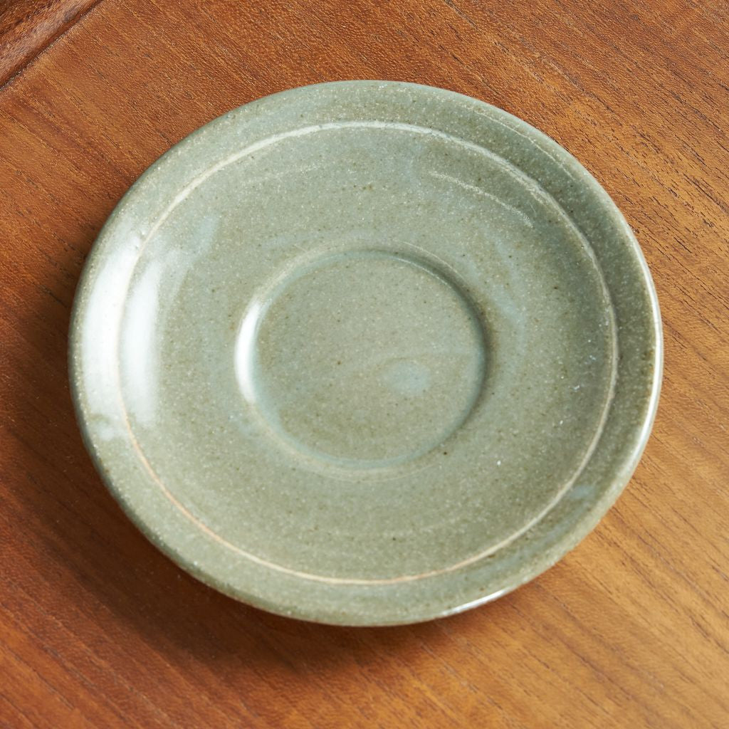 FLOWER STAMP CUP&SAUCER / WHITE