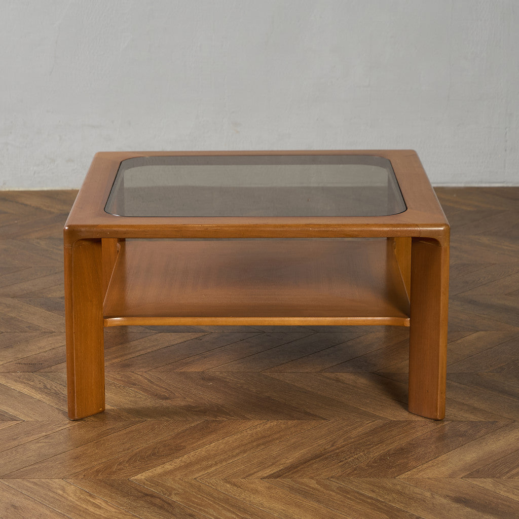 ヴィンテージ  ガラストップ コーヒーテーブル