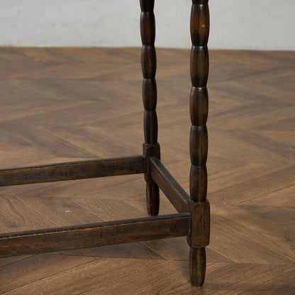 英国 クラシック オーク材 サイドテーブル