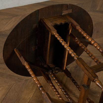 英国 クラシック ドロップリーフ ゲートレッグテーブル