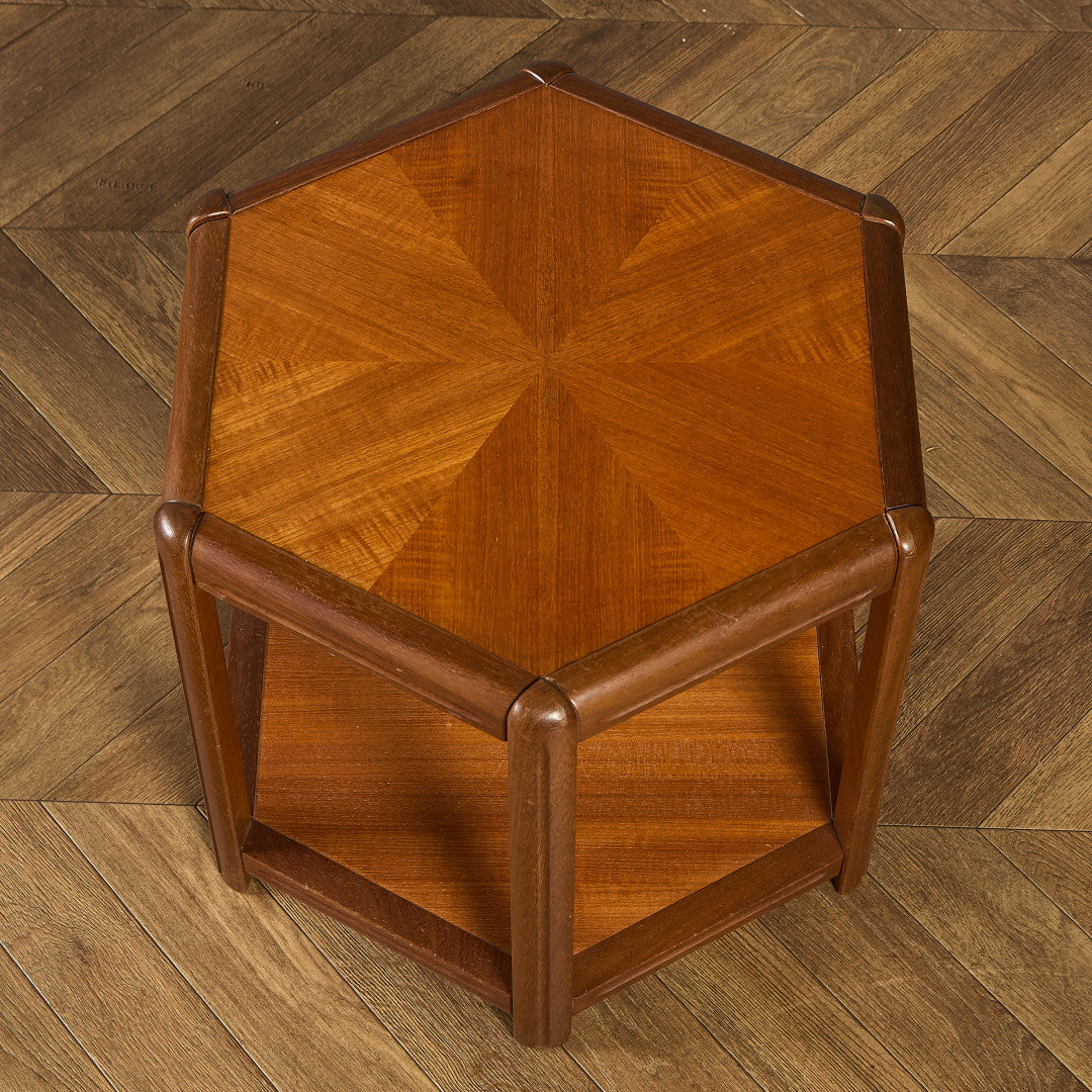 デンマーク ヴィンテージ ヘキサゴン コーヒーテーブル センターテーブル