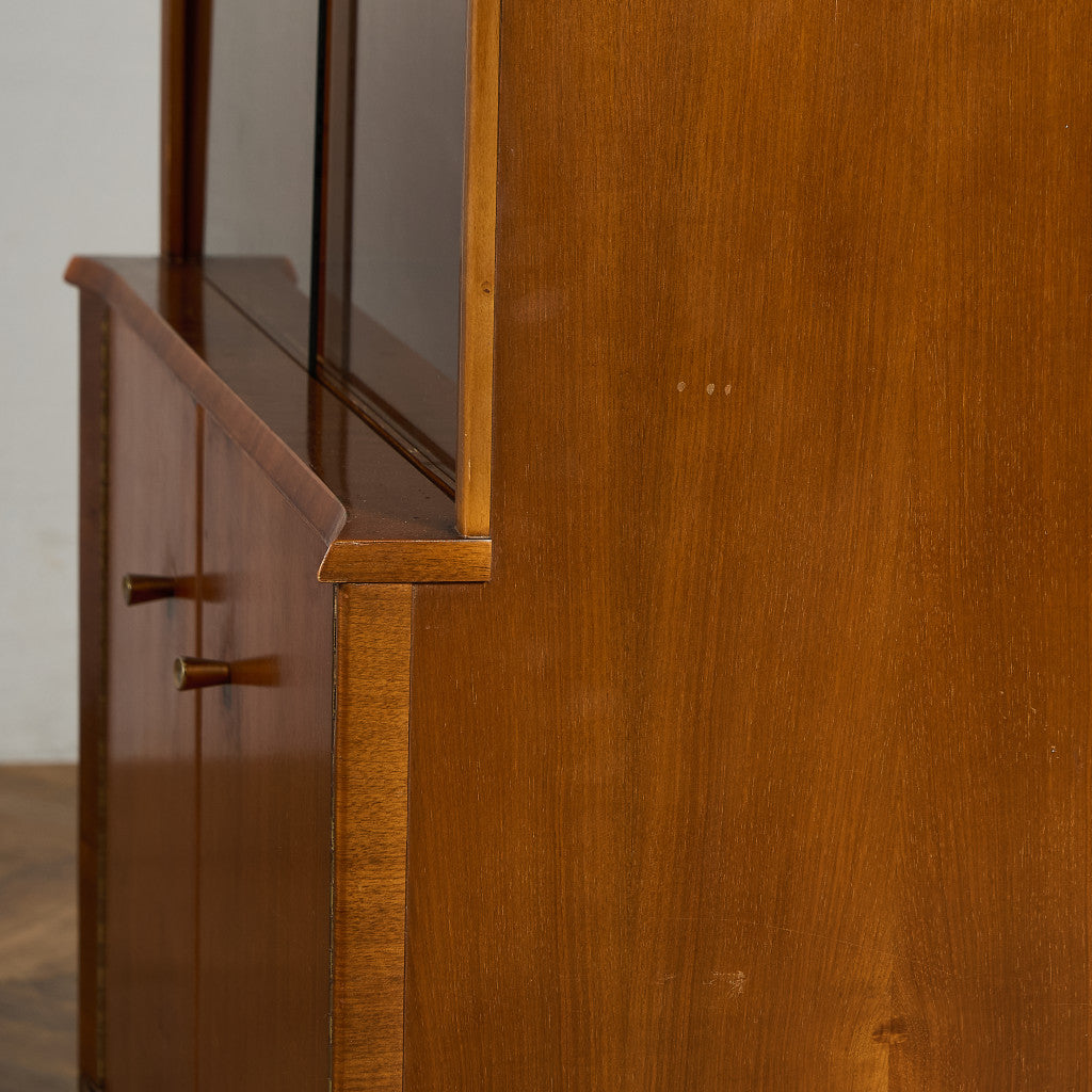 ヴィンテージ ガラス キャビネット ブックケース