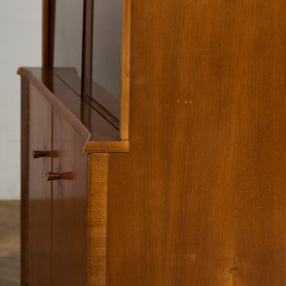 ヴィンテージ ガラス キャビネット ブックケース