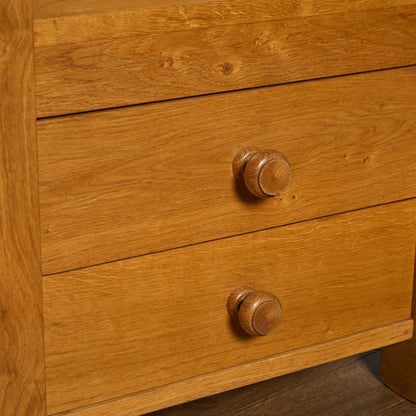 オランダ製 オーク 無垢材 サイドキャビネット