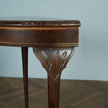 英国製 ハーフムーンテーブル