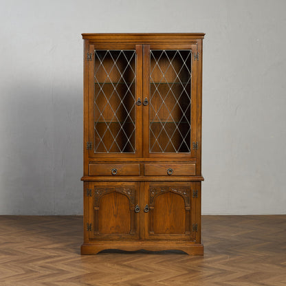 英国 クラシック オーク材 ブックケース