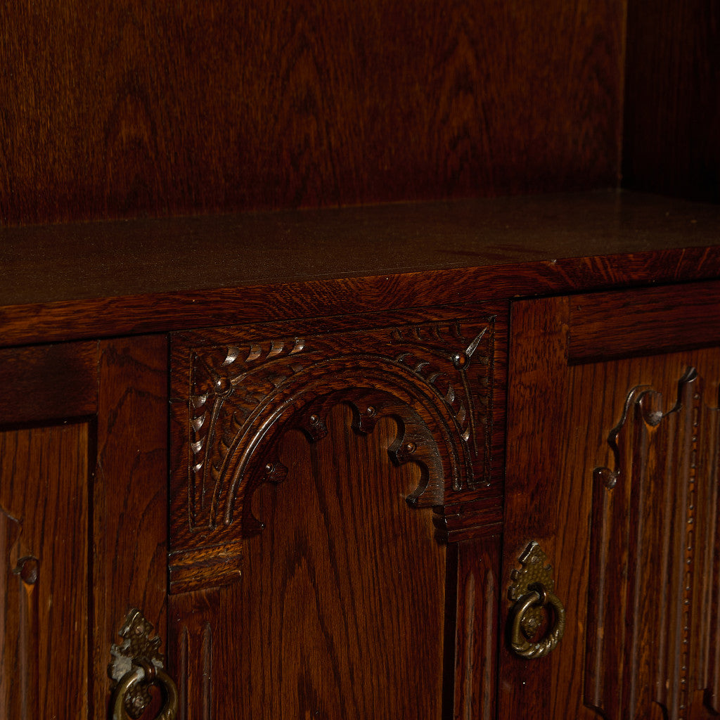 英国 クラシック オーク材 キャビネット