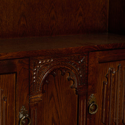 英国 クラシック オーク材 キャビネット