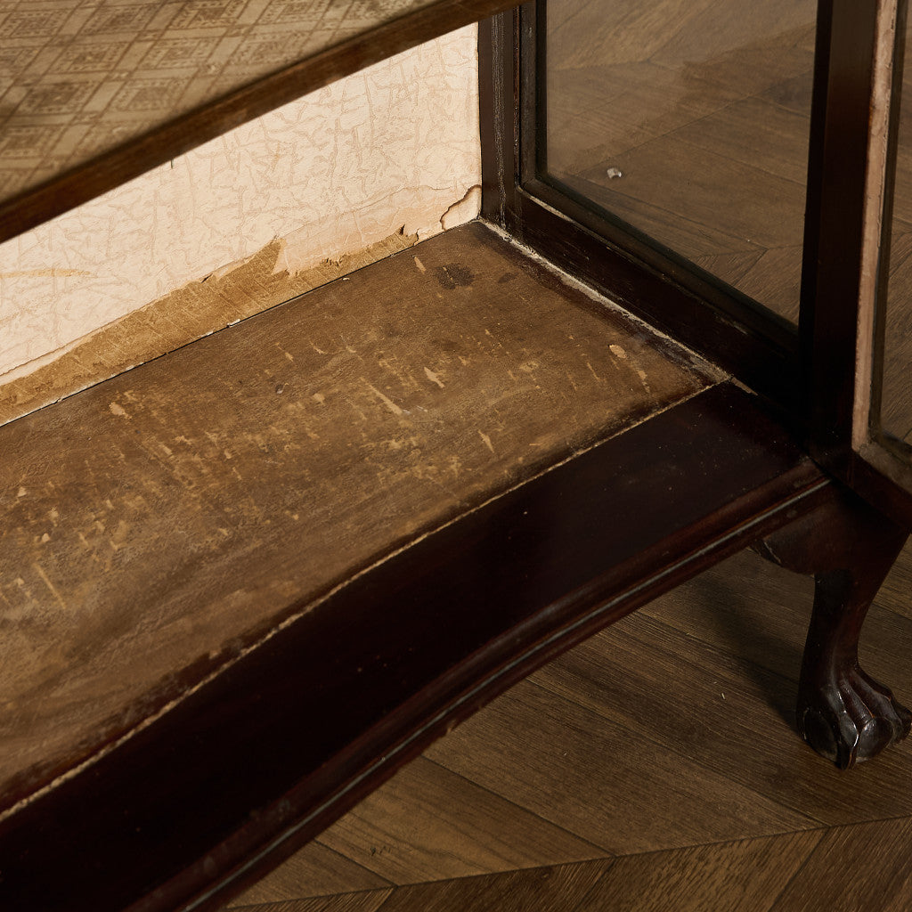 英国 クラシック ディスプレイ ガラス キャビネット