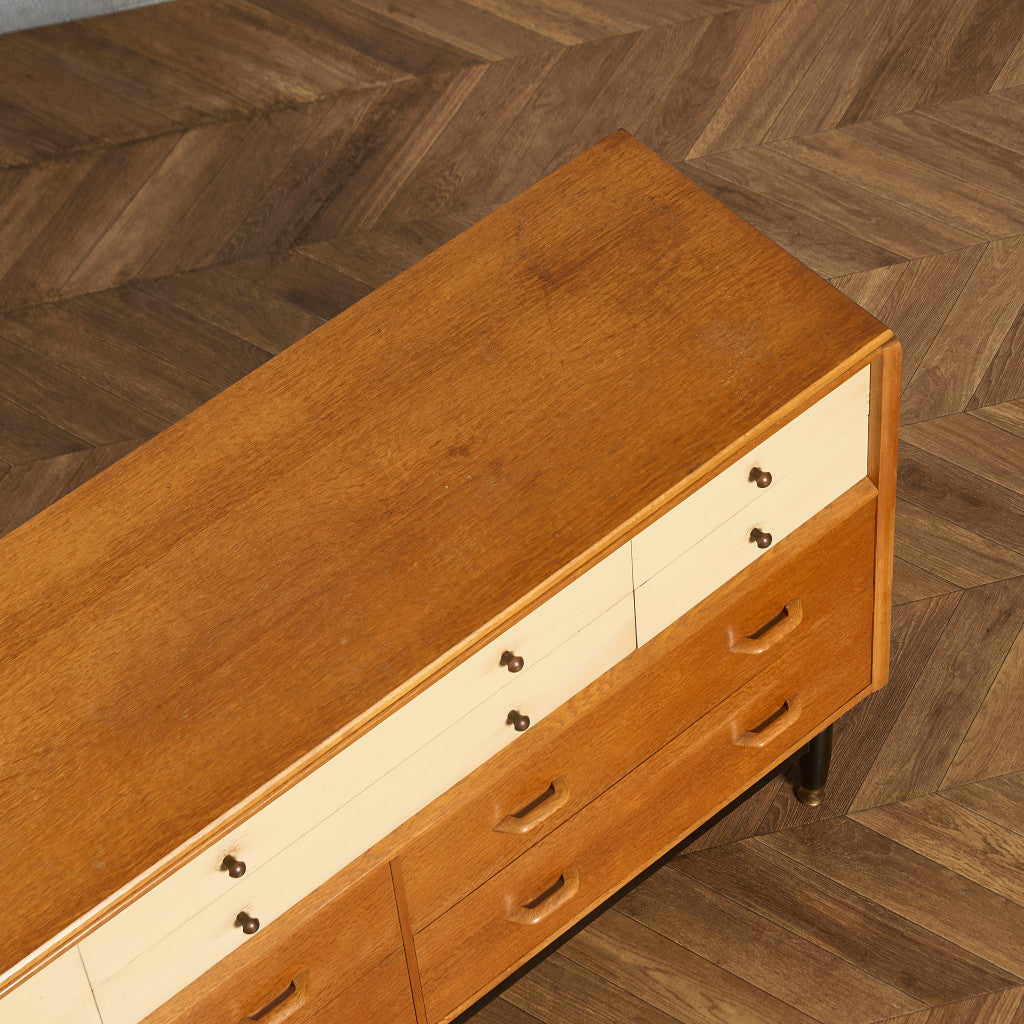 Chinese white ドロワー チェスト (B897)