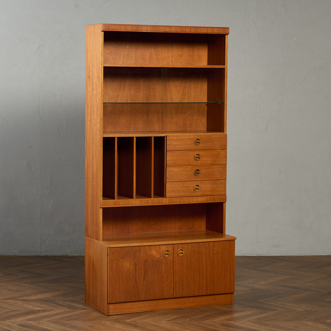 英国 ヴィンテージ ウォールユニット 本棚