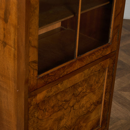 英国 クラシック ウォールナット ブックケース