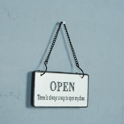 OPEN&CLOSED アイアンプレート