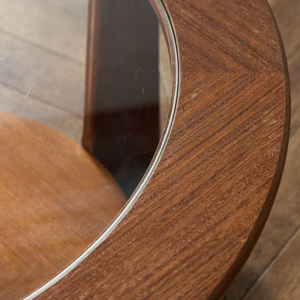 英国 ヴィンテージ ガラストップ コーヒーテーブル