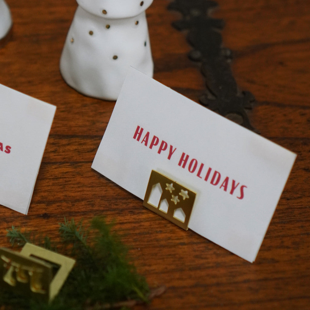 Christmas corner card holder / SetB