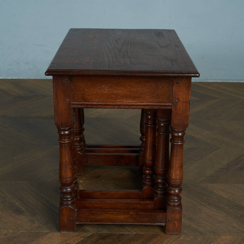 British classic oak nesting table #84618