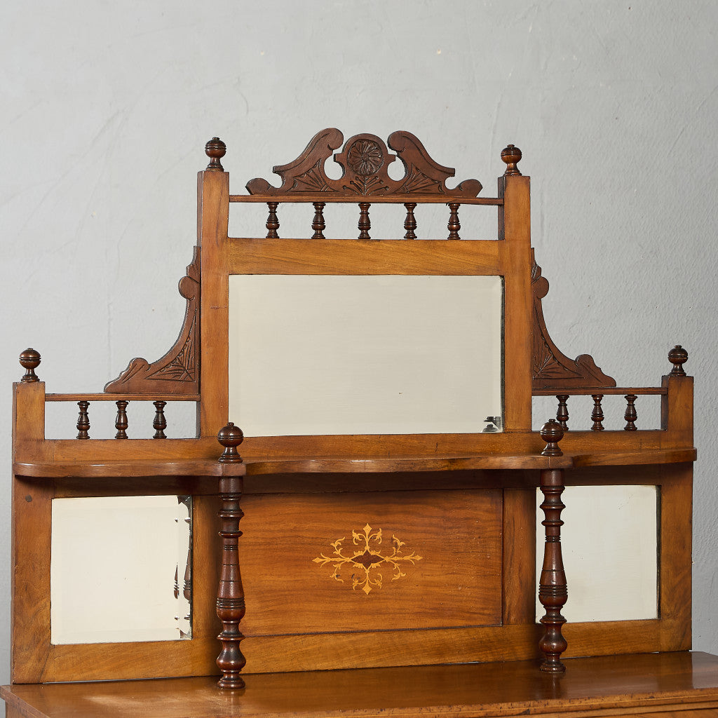 英国 アンティーク ミラーバック サイドボード シフォニア