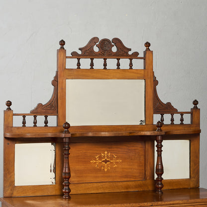 英国 アンティーク ミラーバック サイドボード シフォニア