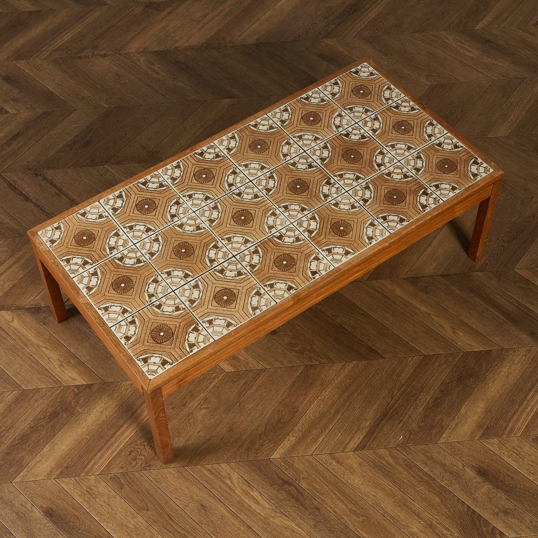 イギリス ヴィンテージ タイルトップ コーヒーテーブル センターテーブル