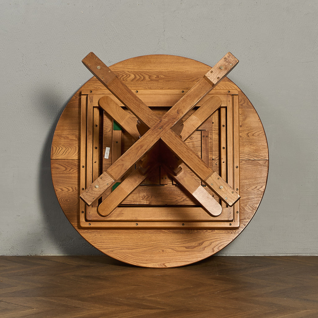 エクステンション ラウンドダイニングテーブル (2700)  ラウンドゴールドラベル