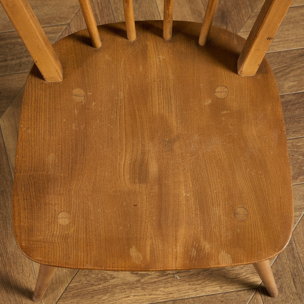 アーコール ERCOL 4本 スポーク フープバックチェア ブルーラベル