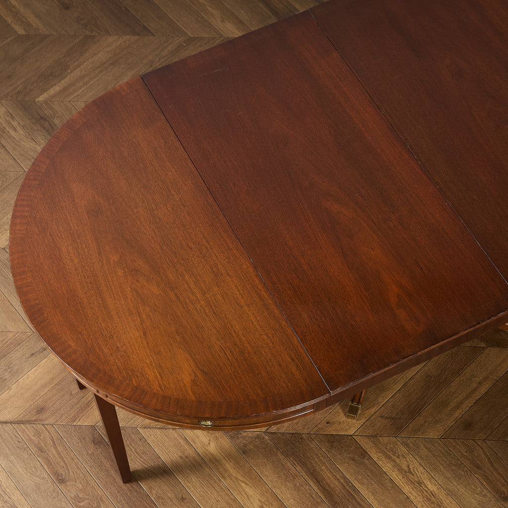 英国 クラシック エクステンション ラウンド ロング ダイニングテーブル