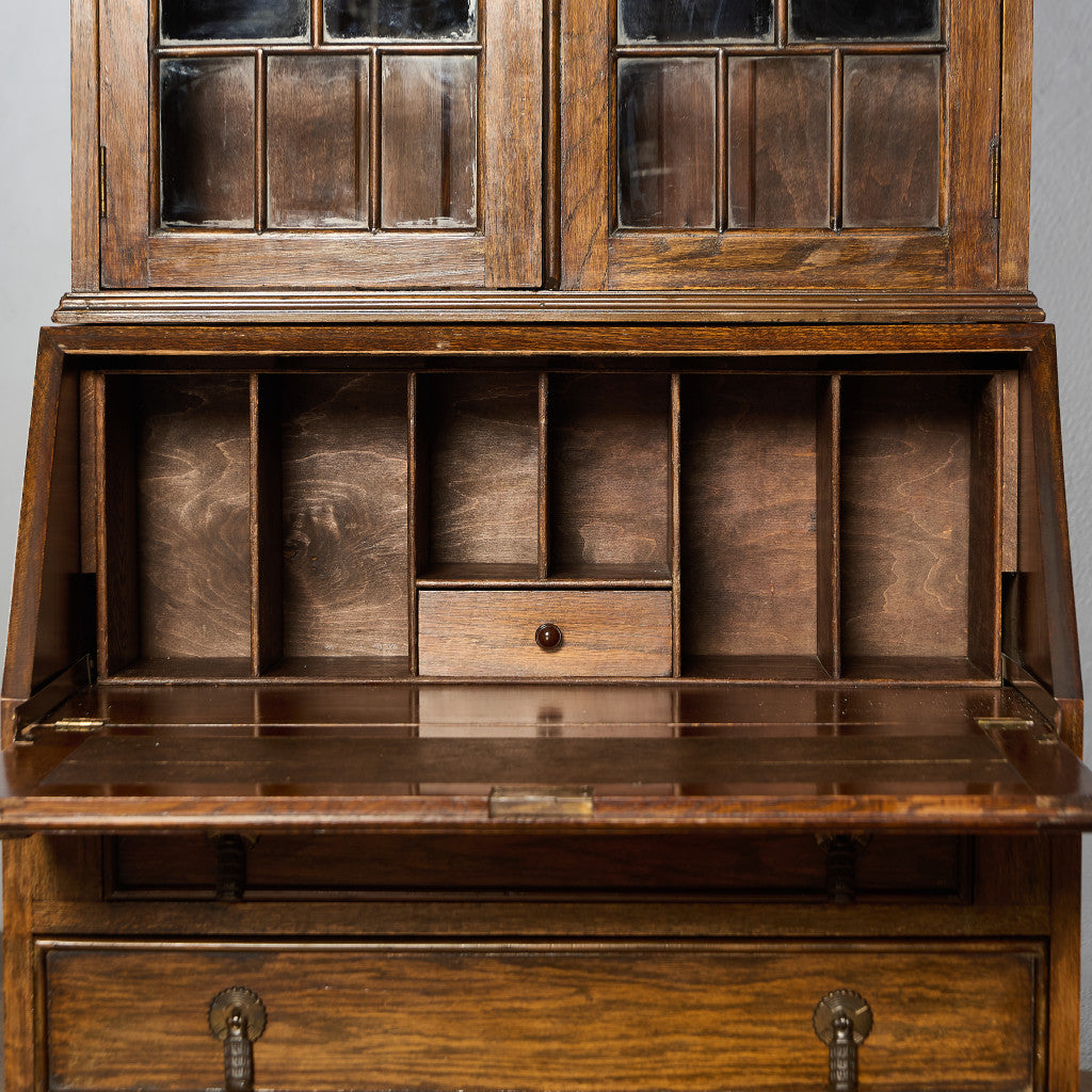 英国 クラシック ビューロー ブックケース デスク