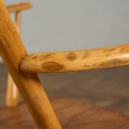 アーコール ERCOL ヴィンテージ クエーカー アームチェア ネイビーブルーラベル #89764