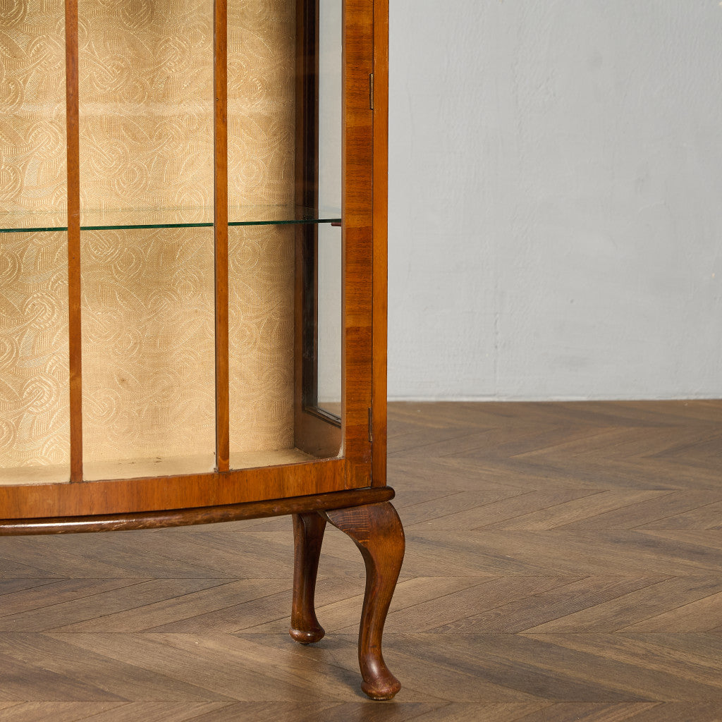 英国 クラシック ディスプレイ ガラス キャビネット