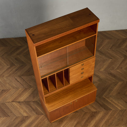 英国 ヴィンテージ ウォールユニット 本棚