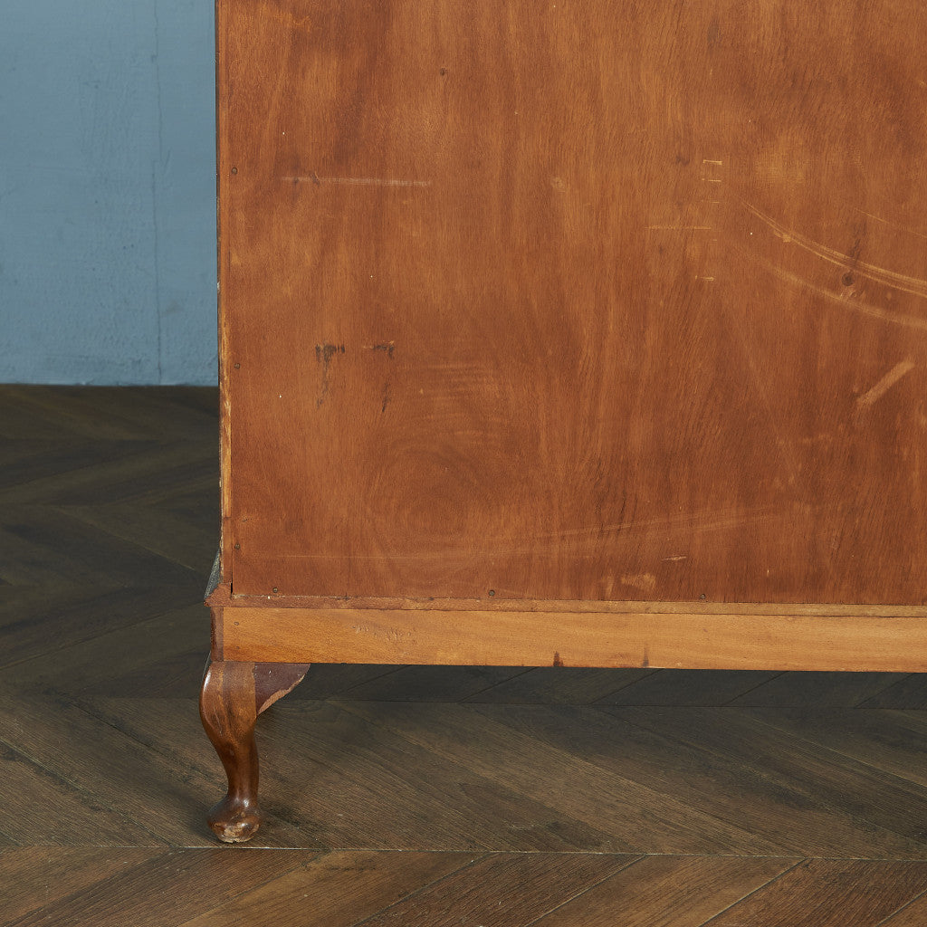 英国クラシック ウォールナット材 ブックケース / 食器棚