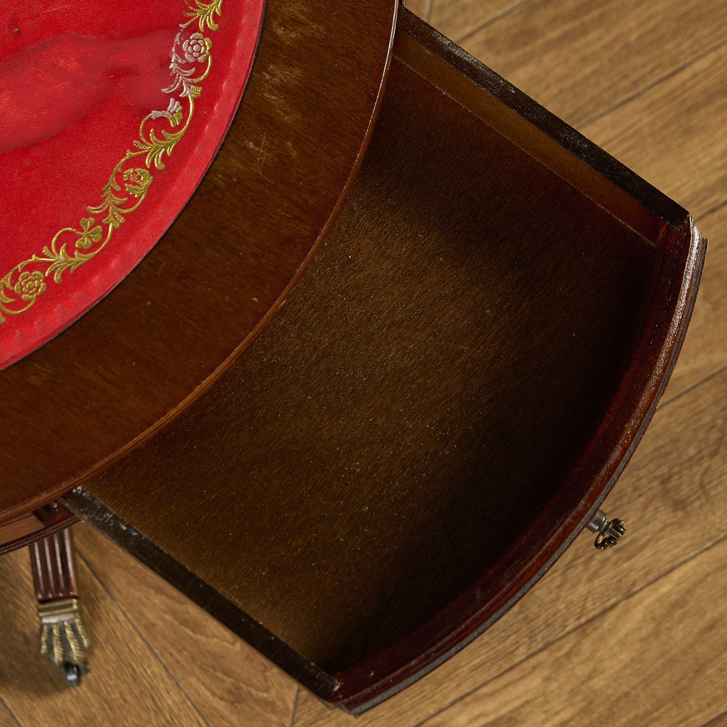 英国 クラシック リージェンシー 様式 ドラムテーブル