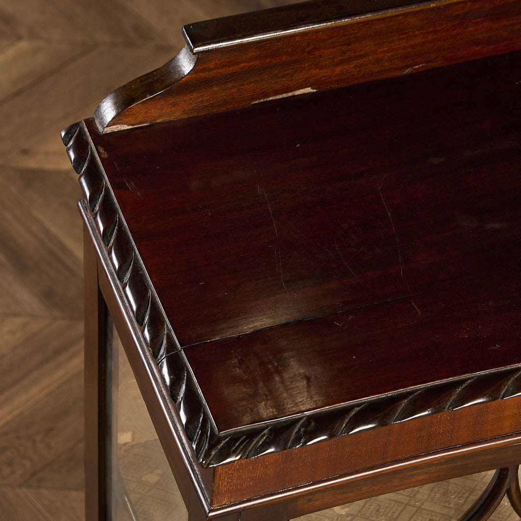 英国 クラシック ディスプレイ ガラス キャビネット