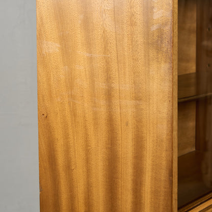 Cumbrae ヴィンテージ ナロー ガラス ブックケース 食器棚