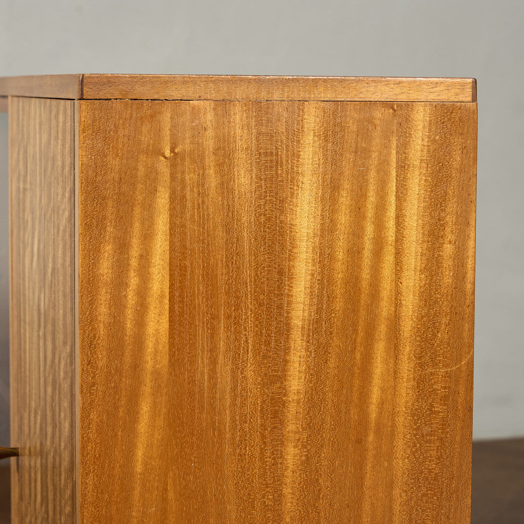 Cumbrae ヴィンテージ ナロー ガラス ブックケース 食器棚