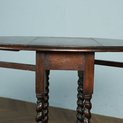 Antique British Drop Leaf Gateleg Table #79340