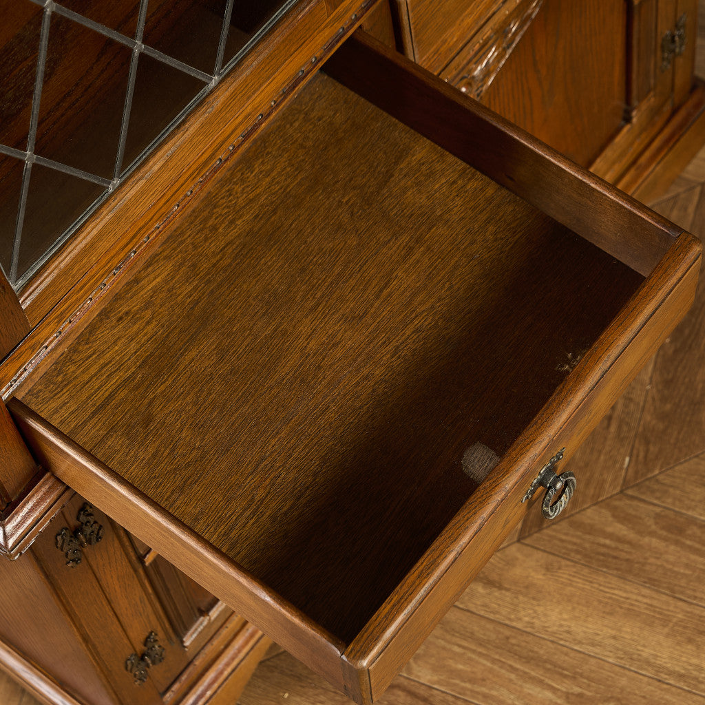 英国 クラシック オーク材 ブックケース