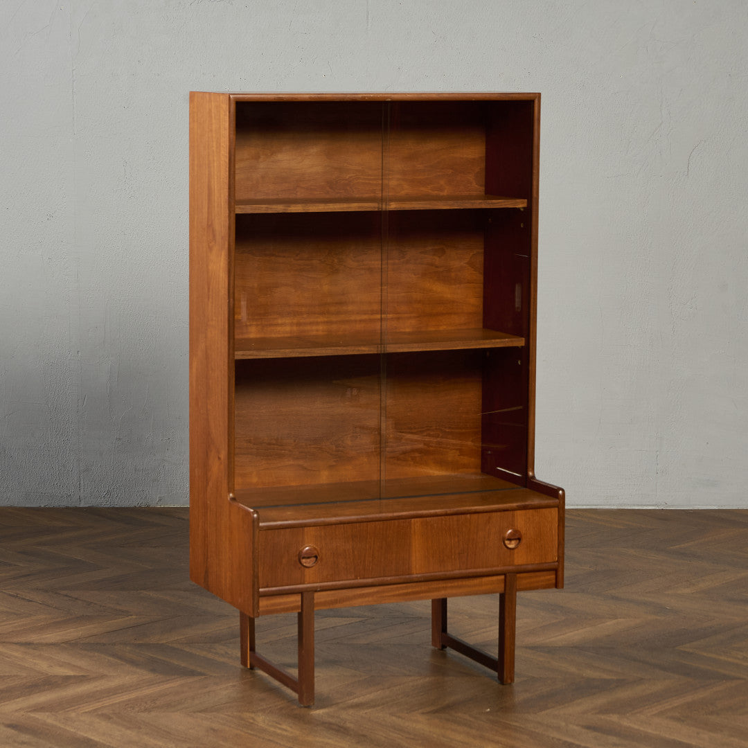 ヴィンテージ ガラス キャビネット 本棚