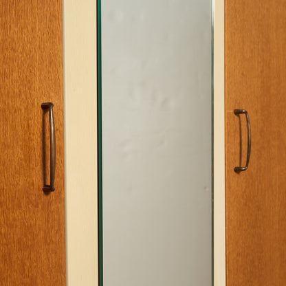 Chinese white ヴィンテージ 3ドア ワードローブ 初期ゴールドラベル