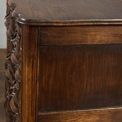 英国 クラシック オーク 3段 チェスト