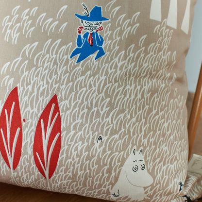 ムーミンクッションカバー ここにいるよ / GRAY