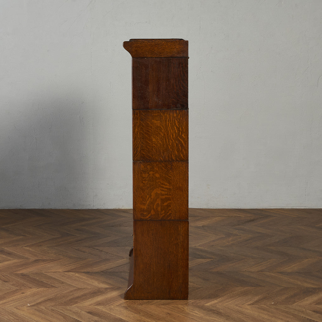 英国 アンティーク スタッキングブックケース 食器棚