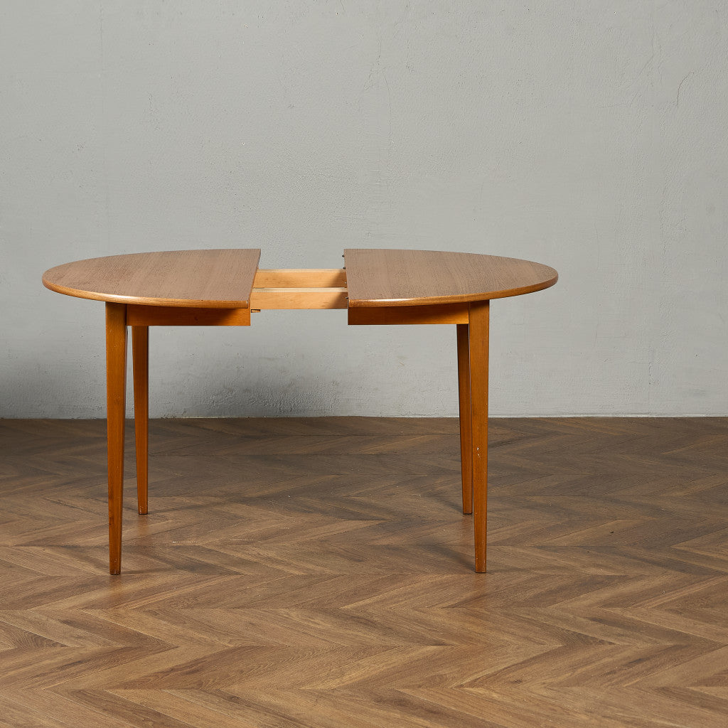 デンマーク エクステンション ラウンド ダイニングテーブル