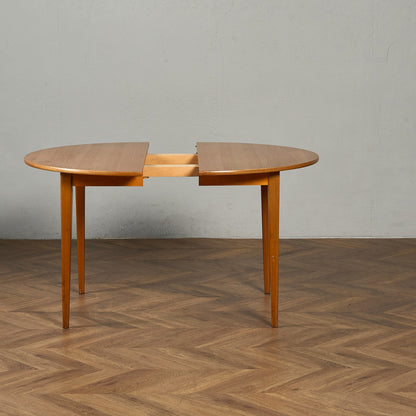 デンマーク エクステンション ラウンド ダイニングテーブル