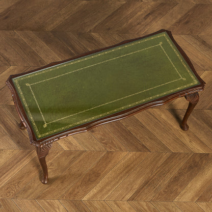 英国 クラシック ガラストップ コーヒーテーブル